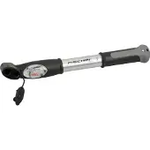 Fischer mini sykkelpumpe i aluminium, høyde 295 mm, (H)295 x (B)80 x (D)40 mm, 1 stk (85573)
