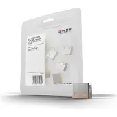Lindy USB Port Blocker - USB-portsperrer - oransje (en pakke 10)
