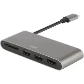 Moshi Multimedia Adapter - Dokkingstasjon - USB-C - HDMI
