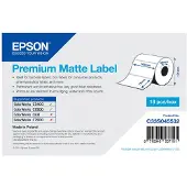 Epson Premium - Matt - 102 x 76 mm 440 etikett(er) (1 rull(er) x 440) stanseskårne etiketter - for TM-C3400-LT ColorWorks CW-C4000E TM C3400, C3400BK, C3400E, C3400U, C3500