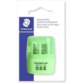 Staedtler D-hole tub sharpener neon green bc