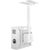 Multibrackets M Pro HD Series - Monteringssett (justerbar monteringsarm, projektormontering) - for projektor - hvit - takmonterbar
