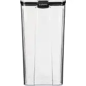 Sistema 4L Tritan Ultra Square oppbevaringsboks, klar med svarte klips