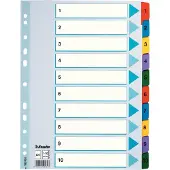 Esselte Register Mylar A4 1-10 flerfarget