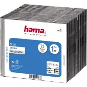 Hama - Tynn CD-oppbevaringseske - svart (en pakke 25)