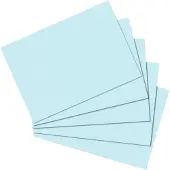 Herlitz 10837177, Blå, 170 g/m², 100 stykker