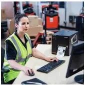 Brother Titan Industrial Printer TJ-4121TN - Etikettskriver - direktetermisk / termisk overføring - Rull (12 cm) - 300 dpi - inntil 178 mm/sek - LA...