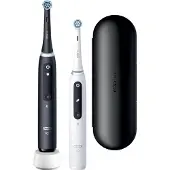 Oral-B iO Series 5 elektrisk tannbørste 2-pk, matt svart/Quite White