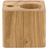 Securit CUBE til regning i massivt træ i teak