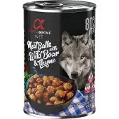 Alpha Spirit Dog Meatballs 6 x 400 g – Villsvin og timian