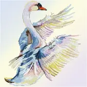 Diamond Dotz 51 x 51 cm - Svane yndefuld landing