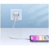 UGREEN - Lightning-kabel - USB-C hann til Lightning hann - 1 m - skjermet - hvit - USB Power Delivery (18 W)