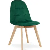 Leobert stol BORA - mørkegrønn fløyel x 4 (model_3757_4-BORA-ALFY71)