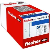 Fischer 670083, Skru, Zink, Tre, Generell nytte, Full tråd, Flathode