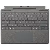 Microsoft Surface Pro Keyboard - Tastatur - med styrepute, akselerometer, lagrings- og ladebakke for Surface Slim Pen 2 - QWERTY - Nordisk - platina - for Surface Pro 8, Pro 8 for Business,