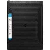 Spigen - Lomme for pass - vegan Velo leather - svart