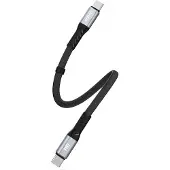 Dudao L10C Power Delivery USB-C-kabel - 100W hurtiglading, 0.23m - Svart