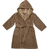 Leander badekåpe str. 3-4 år Woodland bomull - Mocca