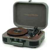 Muse MT-207 PGR platespiller, direktedrift 33,45,75 RPM, Bluetooth-utgang, grønn