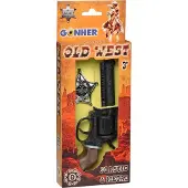 Gonher cowboy-revolver med merke - 239856