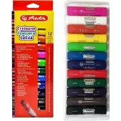 Herlitz Plakatkritt i stift 12 farger