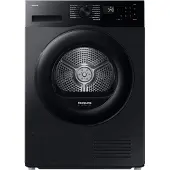 Samsung DV90DG52A0ABLE, Frittstående, Frontmatet, Varme pumpe, Svart, Rotasjon, Riktig/Høyre
