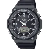 Casio Aq-s820 46.6mm 10atm Solar Quartz Analog-digital Klokke
