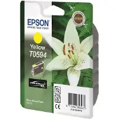 Epson T0594 - 13 ml - gul - original - blister - blekkpatron - for Stylus Photo R2400