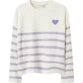 Name it Genser - Strikk - NkfLine - Purple Rose/Cloud Danser - - 7-8 år (122-128) - Genser
