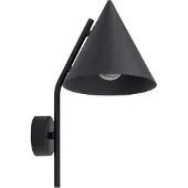TK Lighting Vegglampe Cono, 1 lyskilde, svart, E27