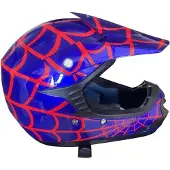 MCU-Sport SpiderBlue crosshjelm for barn, størrelse M