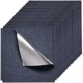 Vevor Teppefliser 610x610 mm, 15-pakning av selvklebende teppefliser, firkantet teppe, selvklebende, mykt polstret for sømløst trekk, 5,6㎡, enkel DIY-utskifting for stue/kontor, grå
