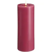 Moods & More LED-blokklys i vintage rose med smelte­effekt – Ø 7,4 cm x H 20 cm