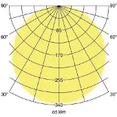 Brumberg Biro Circle direct Ø 60 cm, av/på, svart, 4000 K