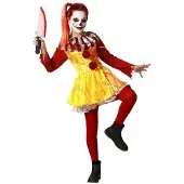 Atosa Clown Halloween Jentekostyme