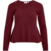 Vila Vimable Peplum Strikket Pullover