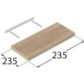 Velano Fs 24/24 Db hylle Sonoma eik 24x24 cm