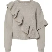 Pieces Pcnor Frill Strikket Pullover