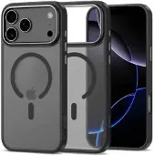 Tech-Protect iPhone 17 Pro MagEdge-deksel - MagSafe-kompatibel - matt svart / Gunmetal