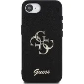 GUESS Pu Fixed Glitter 4g Metal Logo Iphone 16e Telefondeksel