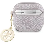 GUESS AirPods 4 4G Strass Charm-etui - Rosa