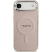 GUESS iPhone Air Saffiano Hybrid-deksel - MagSafe Kompatibel - Rosa