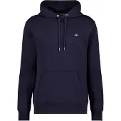 Gant for man. 2007058 Shield hoodie blue (S), Casual, Cotton, Long sleeve, Navy