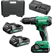 HiKOKI slagbormaskin 18V DV18DA WCZ 50Nm 2x2,0Ah, koffert