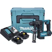 Makita DHR171RAJ - Roterende hammer - trådløs - SDS-plus - 1.2 joule - 2 batterier - 18 V