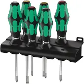 Wera 335/350/355/6 Kraftform Plus Skrutrekkersett 6 Stykker
