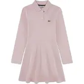 Lacoste Kids Pique Kjole Med Lange Ermer