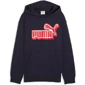 Puma Essentials Logo Lab Relaxed Hoodie Youth, Sweatshirts, New Navy, 9-10Y
