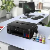Canon PIXMA G3410 - Multifunksjonsskriver - farge - ink-jet - påfyllbar - 216 x 297 mm (original) - A4/Legal (medie) - opp til 8.8 ipm (trykking) - 100 ark - USB 2.0, Wi-Fi(n)
