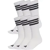 Adidas 3 Stripes Essentials Cushioned Crewsokker 6 Enheter